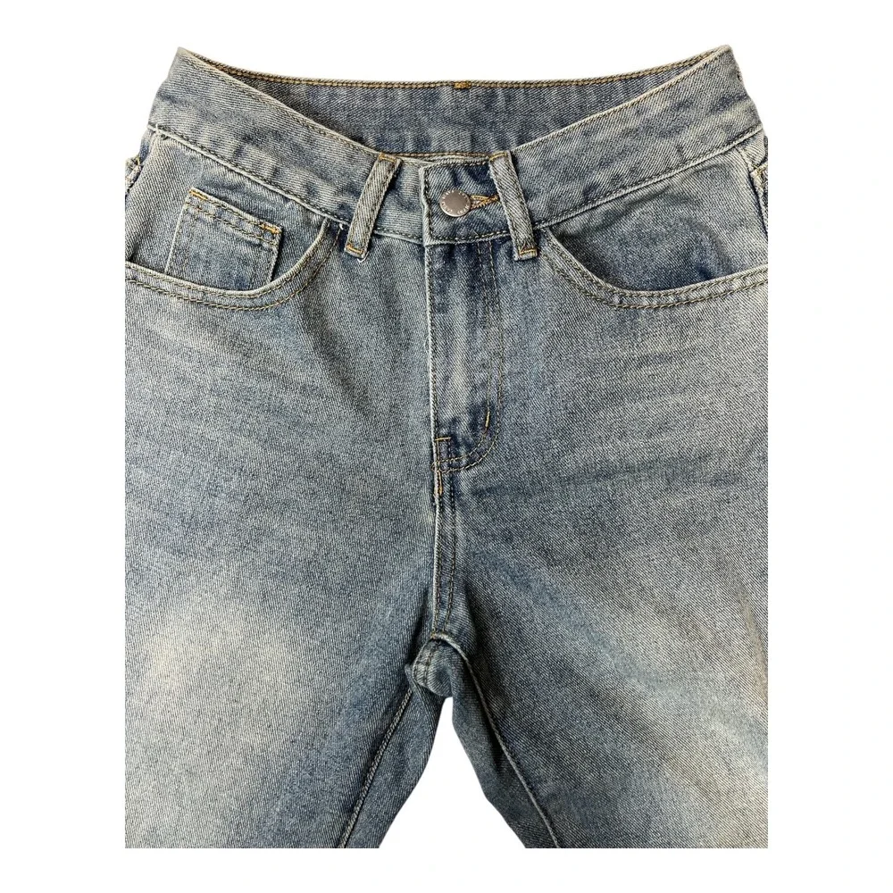 SHEIN Women’s High Rise Wide Leg Jeans Size 25 Blue‎ Denim